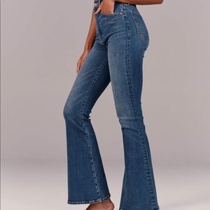 A&F high rise flare jeans